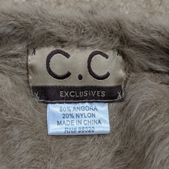 C.C Leopard Beret Brown Tan Animal Print - Picture 7 of 7